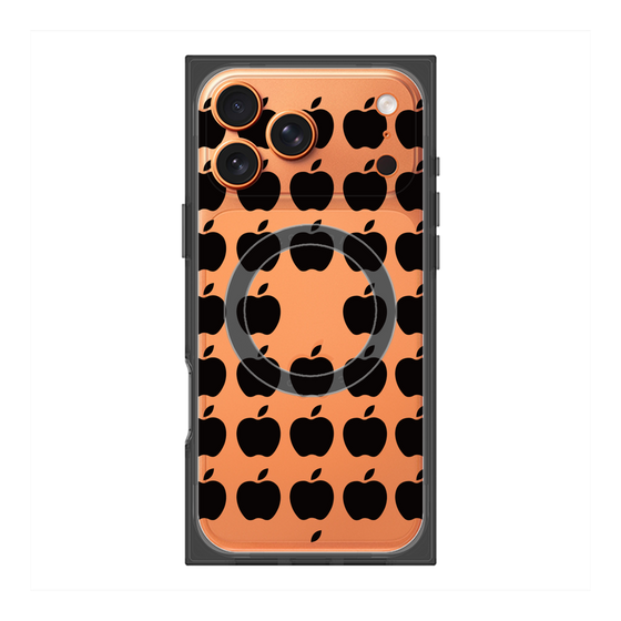 Premium Square Case with MagSafe［ Apple - Black ］