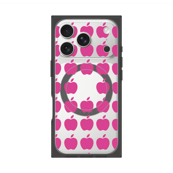 Premium Square Case with MagSafe［ Apple - Pink ］