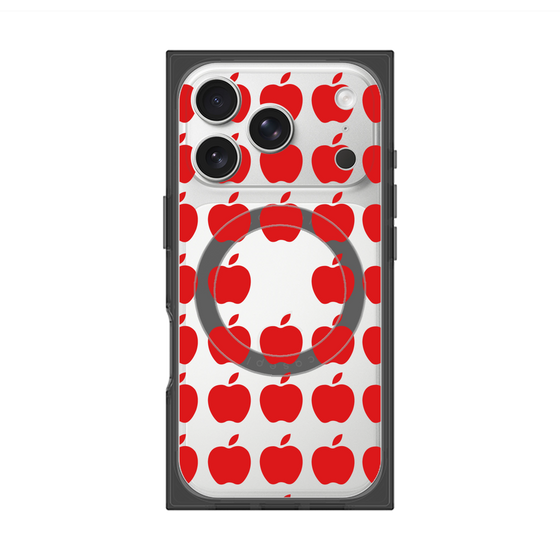 Premium Square Case with MagSafe［ Apple - Red ］