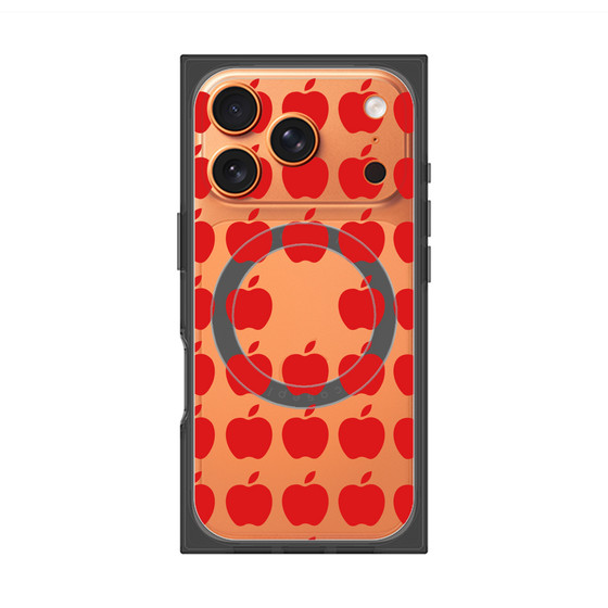 Premium Square Case with MagSafe［ Apple - Red ］