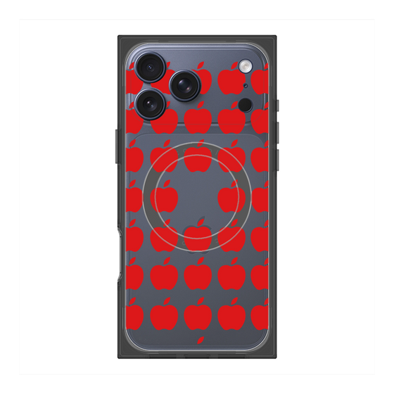 Premium Square Case with MagSafe［ Apple - Red ］