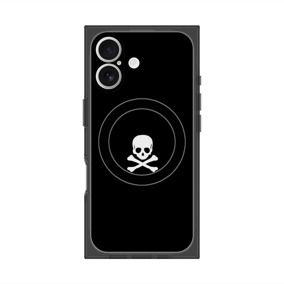 Premium Square Case with MagSafe［ Skull - Black ］