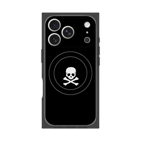 Premium Square Case with MagSafe［ Skull - Black ］