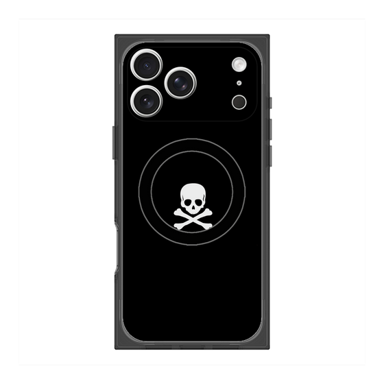 Premium Square Case with MagSafe［ Skull - Black ］