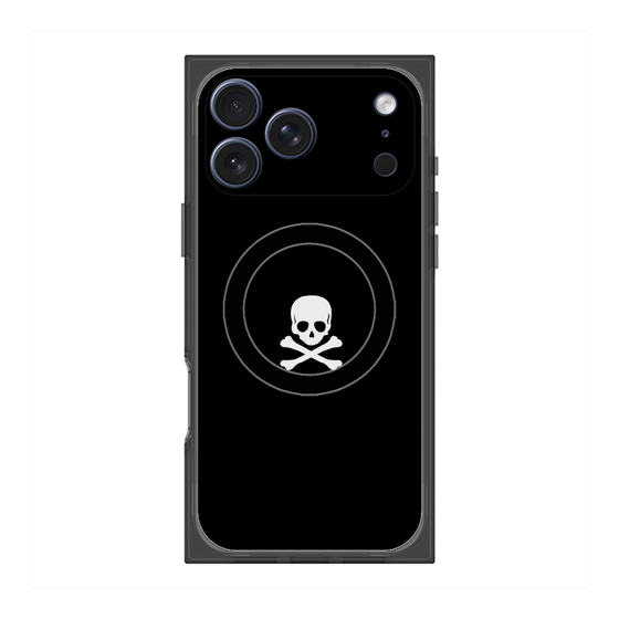 Premium Square Case with MagSafe［ Skull - Black ］