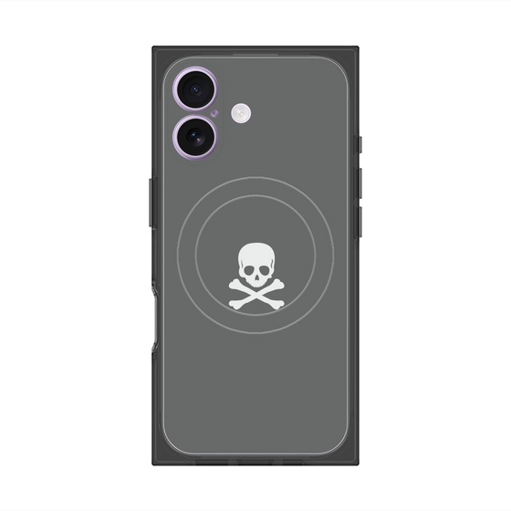 Premium Square Case with MagSafe［ Skull - Gray ］