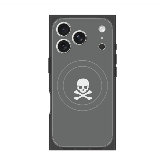 Premium Square Case with MagSafe［ Skull - Gray ］