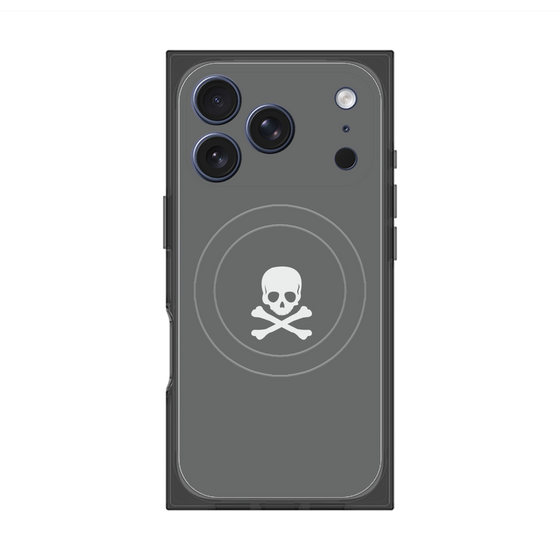 Premium Square Case with MagSafe［ Skull - Gray ］