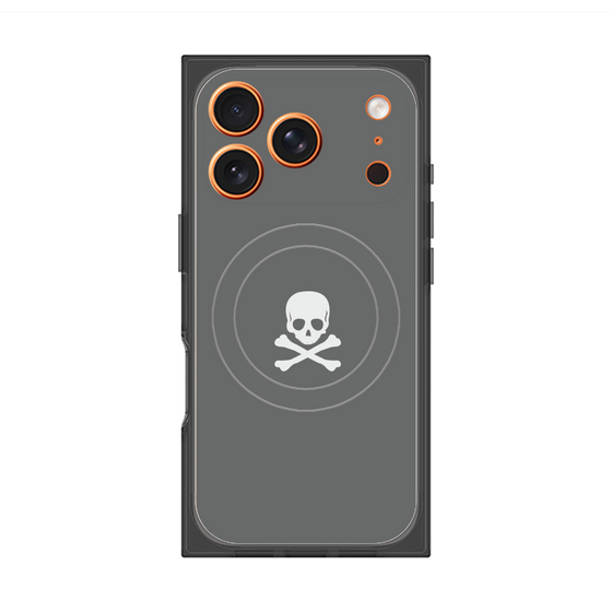 Premium Square Case with MagSafe［ Skull - Gray ］