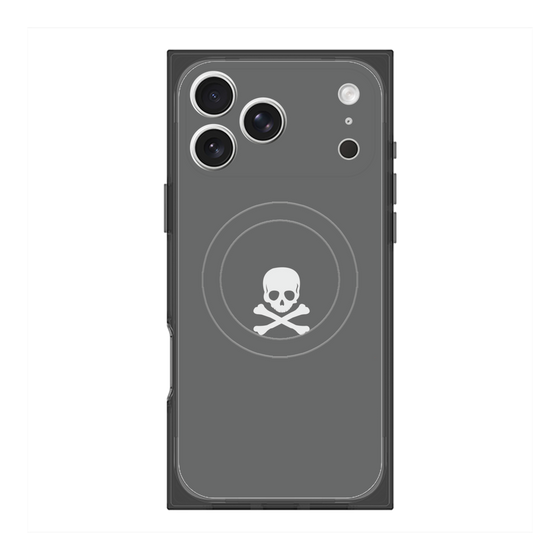 Premium Square Case with MagSafe［ Skull - Gray ］