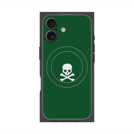 Premium Square Case with MagSafe［ Skull - Green ］