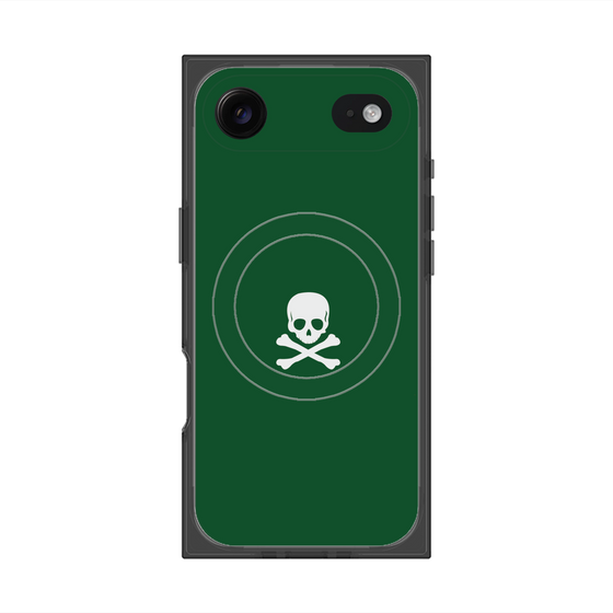 Premium Square Case with MagSafe［ Skull - Green ］