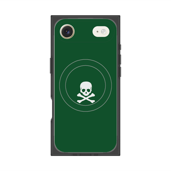 Premium Square Case with MagSafe［ Skull - Green ］