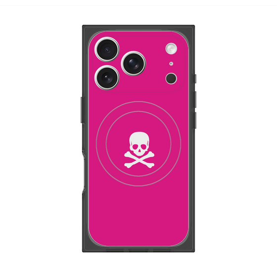 Premium Square Case with MagSafe［ Skull - Pink ］