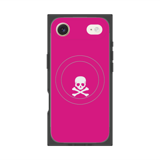 Premium Square Case with MagSafe［ Skull - Pink ］