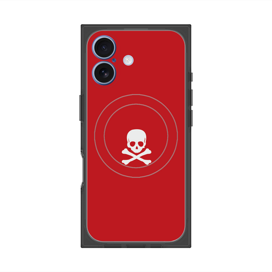 Premium Square Case with MagSafe［ Skull - Red ］