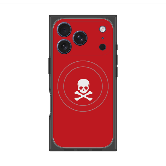 Premium Square Case with MagSafe［ Skull - Red ］