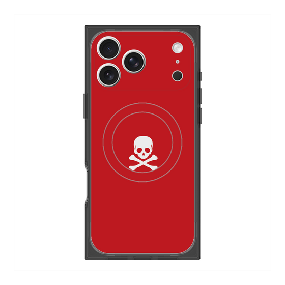 Premium Square Case with MagSafe［ Skull - Red ］