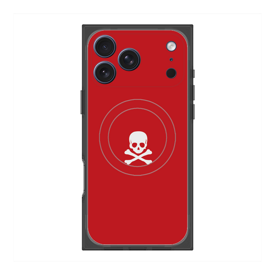 Premium Square Case with MagSafe［ Skull - Red ］