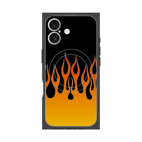 Premium Square Case with MagSafe［ Flame - Orange ］