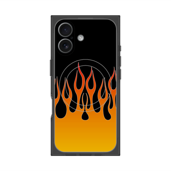 Premium Square Case with MagSafe［ Flame - Orange ］