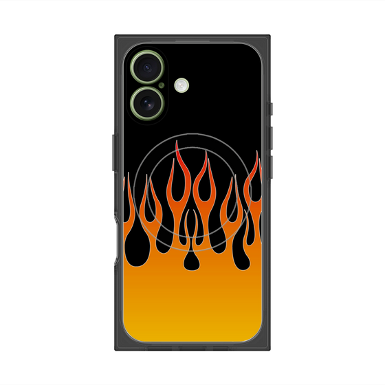 Premium Square Case with MagSafe［ Flame - Orange ］