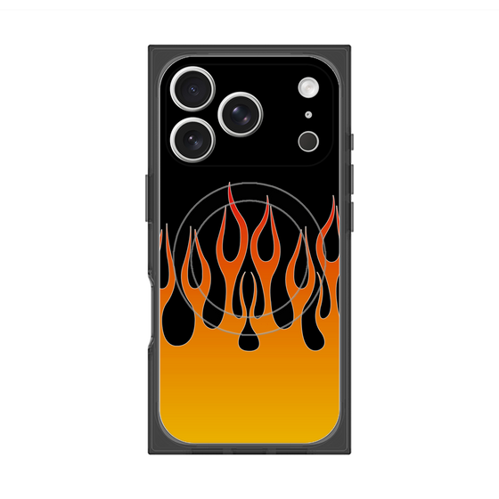 Premium Square Case with MagSafe［ Flame - Orange ］