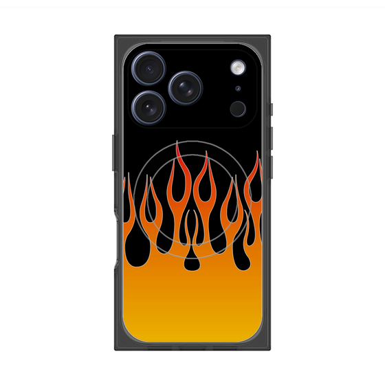 Premium Square Case with MagSafe［ Flame - Orange ］