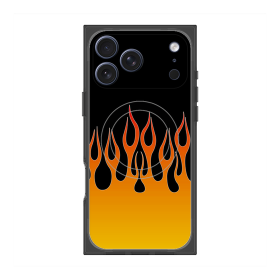 Premium Square Case with MagSafe［ Flame - Orange ］