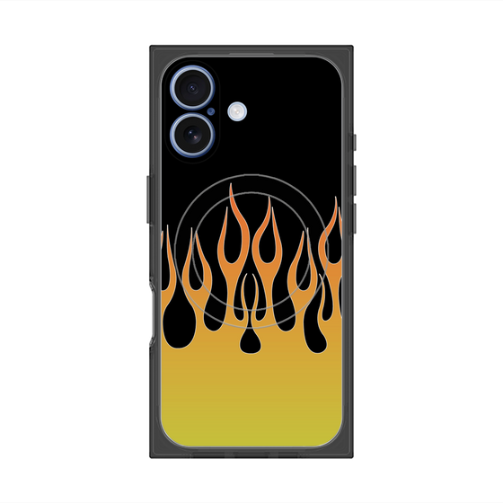 Premium Square Case with MagSafe［ Flame - Yellow ］