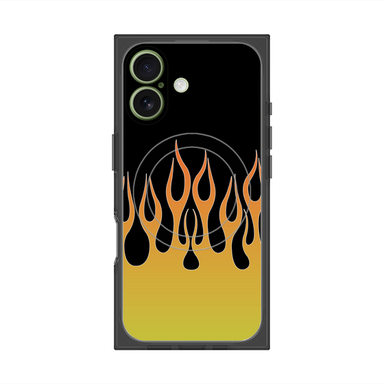 Premium Square Case with MagSafe［ Flame - Yellow ］