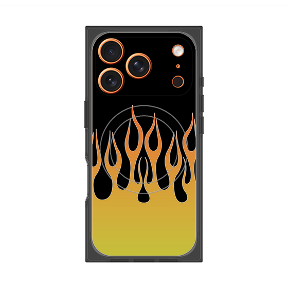 Premium Square Case with MagSafe［ Flame - Yellow ］