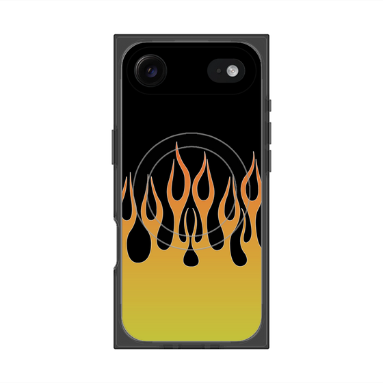 Premium Square Case with MagSafe［ Flame - Yellow ］