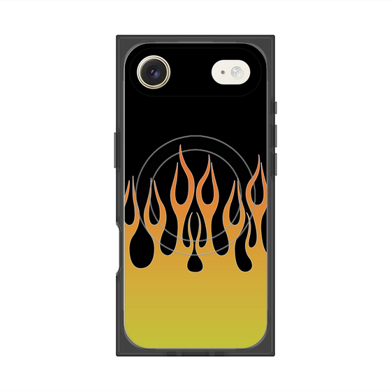 Premium Square Case with MagSafe［ Flame - Yellow ］