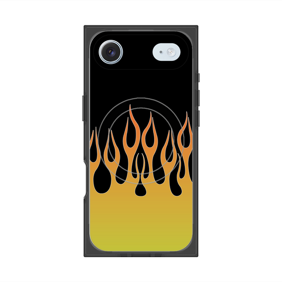 Premium Square Case with MagSafe［ Flame - Yellow ］