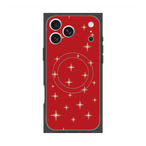Premium Square Case with MagSafe［ Glitter - Red ］