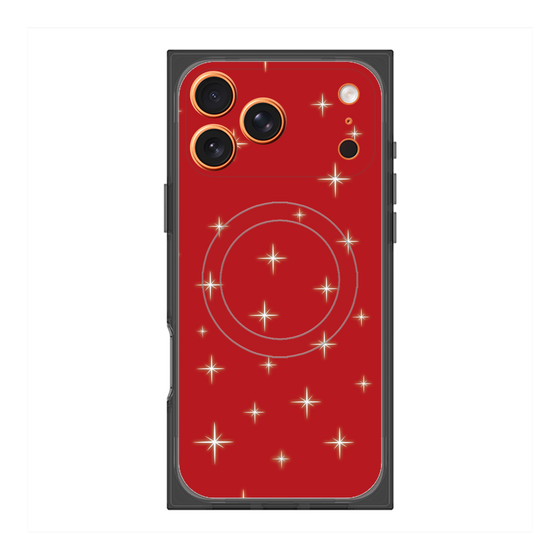 Premium Square Case with MagSafe［ Glitter - Red ］