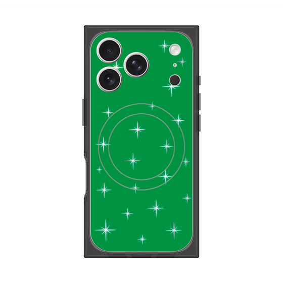 Premium Square Case with MagSafe［ Glitter - Green ］