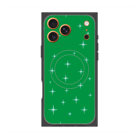 Premium Square Case with MagSafe［ Glitter - Green ］