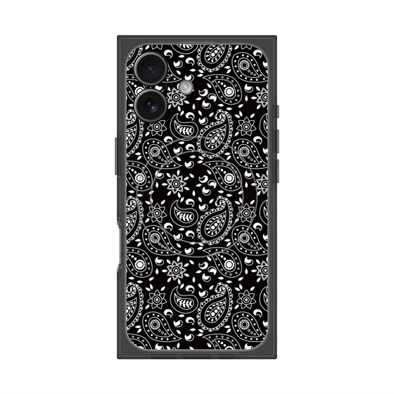 Premium Square Case with MagSafe［ Paisley - Black ］