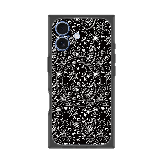 Premium Square Case with MagSafe［ Paisley - Black ］