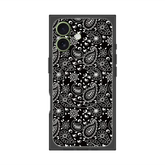 Premium Square Case with MagSafe［ Paisley - Black ］