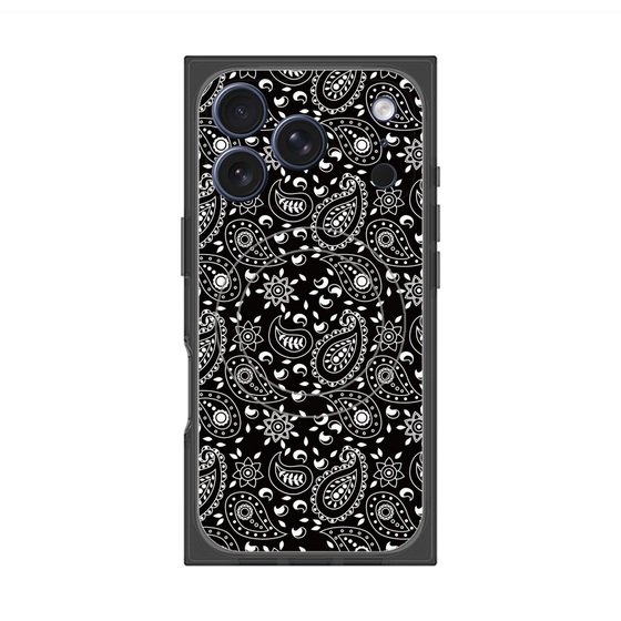 Premium Square Case with MagSafe［ Paisley - Black ］