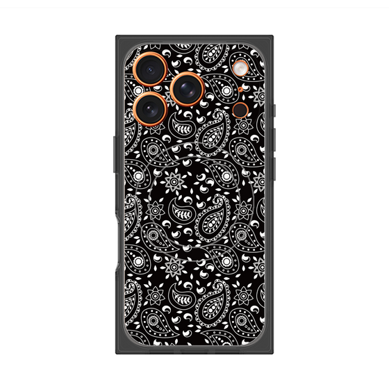Premium Square Case with MagSafe［ Paisley - Black ］