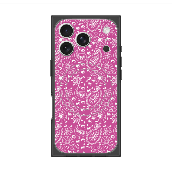Premium Square Case with MagSafe［ Paisley - Pink ］