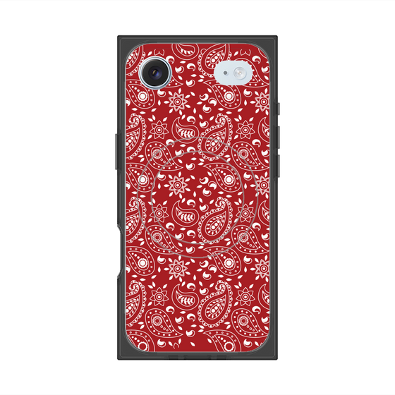 Premium Square Case with MagSafe［ Paisley - Red ］