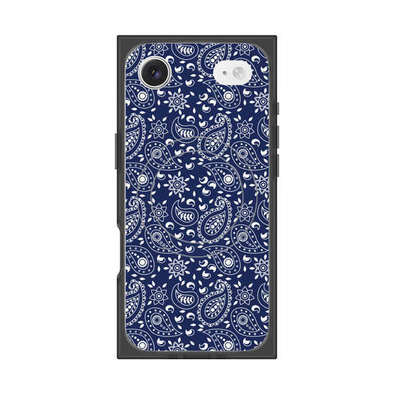 Premium Square Case with MagSafe［ Paisley - Blue ］