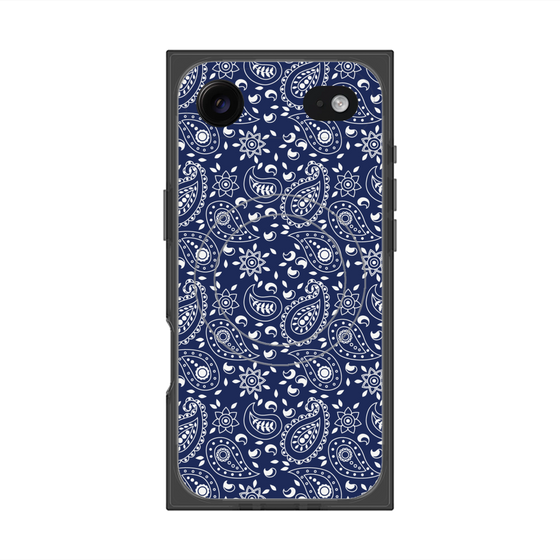 Premium Square Case with MagSafe［ Paisley - Blue ］