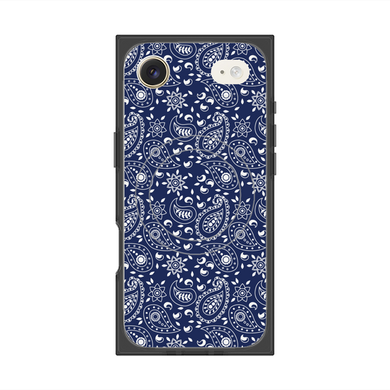 Premium Square Case with MagSafe［ Paisley - Blue ］