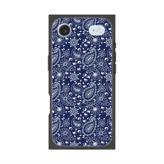Premium Square Case with MagSafe［ Paisley - Blue ］